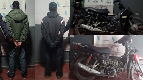 Informaron el arresto de cuatro jóvenes que circulaban en motos robadas en General Rodríguez: dos son menores
