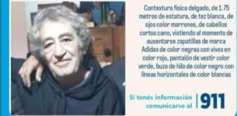 Buscan en Gral Rodríguez a un vecino morenense desaparecido
