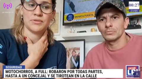 En primera persona, el concejal Matías Ledesma y su pareja relataron cómo fue el robo que sufrieron