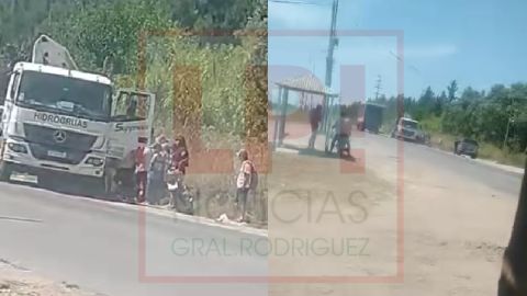 Violento robo de motochorros en Ruta 28 terminó con una joven herida y trasladada al Hospital