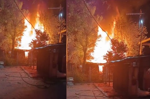 Voraz incendio destruyó dos humildes casillas y dejó sin nada a una familia: "Ahora somos 10 bajo un mismo techo"