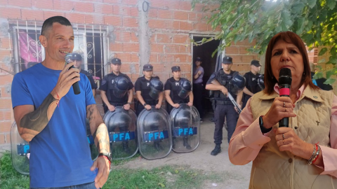 Este lunes, Patricia Bullrich estaría derribando un búnker de drogas junto al Municipio de Gral Rodríguez