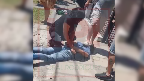 Video: Ladr&oacute;n rob&oacute; y fue atrapado por vecinos en el centro de General Rodr&iacute;guez