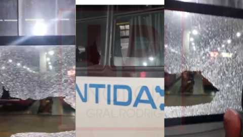 Una mujer agredida por un piedrazo a un colectivo de la l&iacute;nea 57