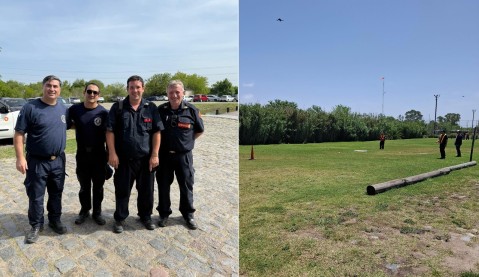 Cuatro bomberos rodriguenses se capacitaron para manejo de drones