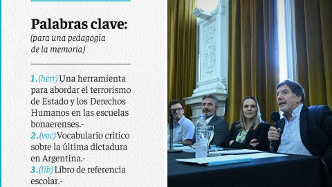 Provincia presentó un libro para enseñar a construir la Memoria y los DDHH en la escuela