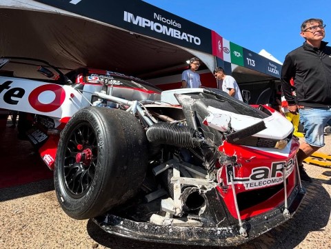 Nicolás Impiombato debutó de manera accidentada en el Turismo Carretera