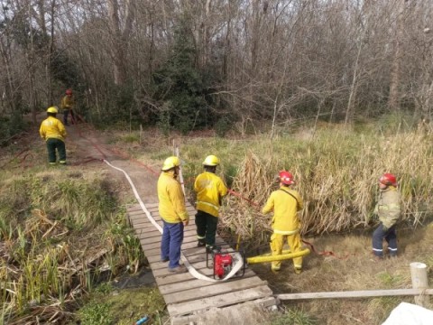 En qué consistió la nueva capacitación que hicieron los Bomberos locales