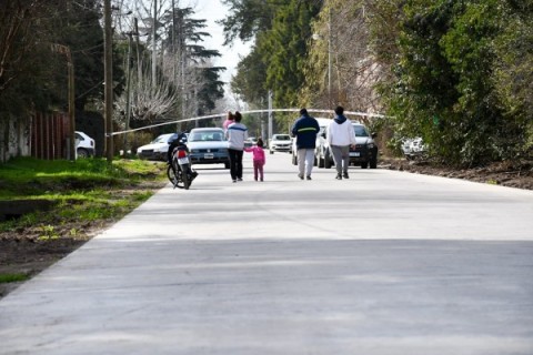 Inauguraron el asfalto de 23 cuadras de una calle clave para la conectividad en General Rodríguez
