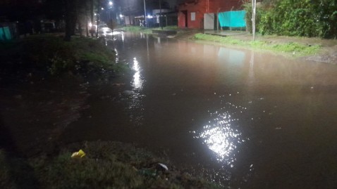 Video: así están las calles del barrio Parque Joly tras la fuerte tormenta de las últimas horas