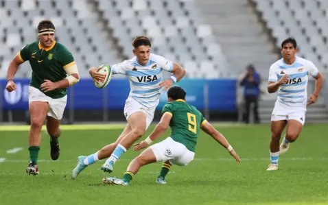 Furor por la "jugada maradoneana" del rugby: la hizo el seleccionado juvenil que integra el rodriguense Tomás Rapetti