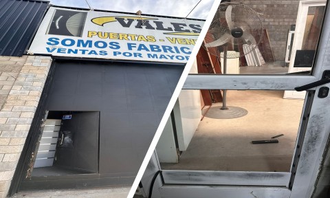 Video: así robaron "en familia" a una casa de aberturas ubicada en el barrio Agua de Oro