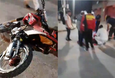 Un motociclista terminó herido tras un choque con un auto en un cruce céntrico