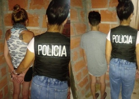 Dos mujeres detenidas por robo y venta de drogas tras un allanamiento en barrrio Marabó