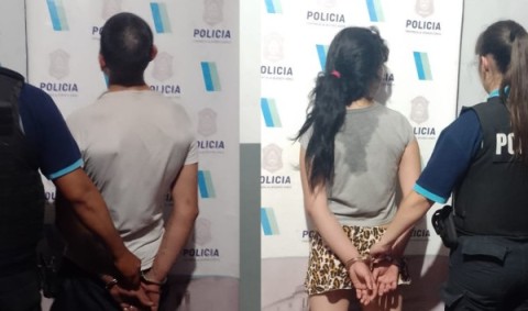 Aprehendieron a una joven pareja en la zona del barrio San Carlos