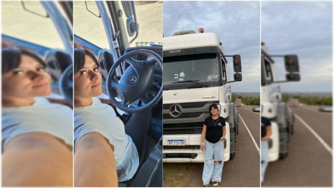 Oriana Ayala pasó por "Contame la posta": así es la vida de una de las camioneras más jóvenes del país