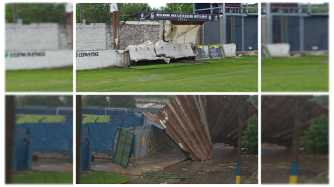 Qué expresaron desde Atlas y Alem sobre los daños que les dejó el temporal