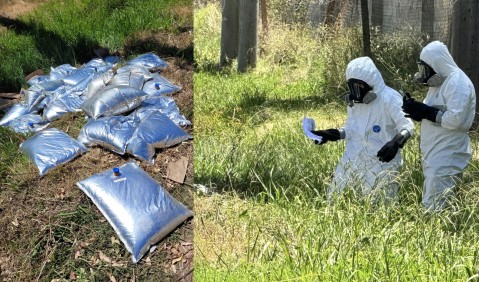 Bolsas metalizadas provocaron alarma en un vecindario y demandaron un operativo de Bomberos y del Municipio: qué pasó