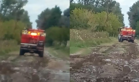 Pudo ser tragedia: Bomberos rescataron a un hombre de una particular situación en barrio Marabó