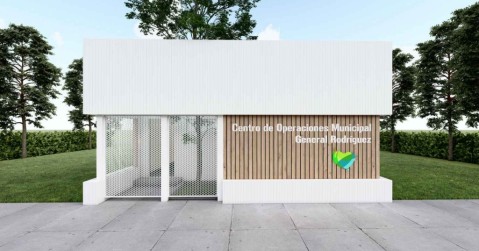 Así será el módulo del Centro de Monitoreo que van a instalar en la Plaza Central de General Rodríguez