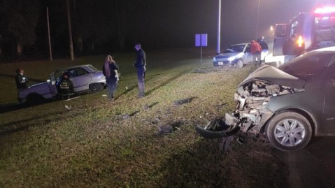 Cuatro heridos tras un violento choque en Ruta 28
