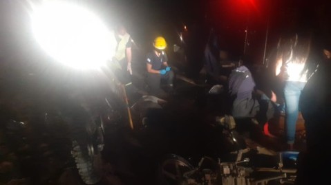 Dos heridos graves tras fuerte choque de motos en cercanías de la Ruta 28