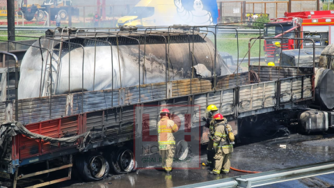 El camionero que provocó el triple choque en el Acceso Oeste contó qué le ocurrió