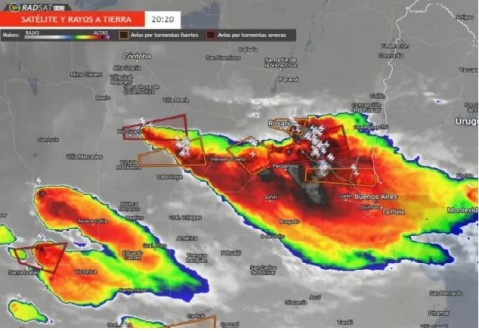El Municipio emitió un alerta por lluvias y tormentas para las próximas horas