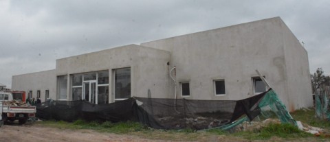 Reanudaron las obras de la nueva sede del COM de General Rodríguez