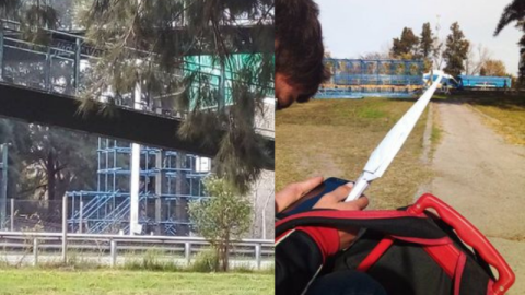 Mientras reparan el puente peatonal del Acceso Oeste, el Municipio pidió mejoras en la autopista