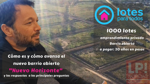 Cómo avanza el barrio "Nuevo Horizonte" en Gral. Rodríguez: lotes accesibles y con facilidades de pago