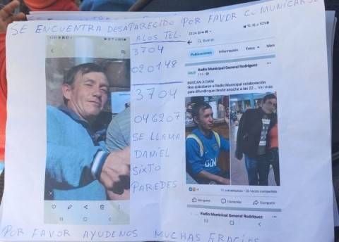 Lleva casi un mes desaparecido, lo buscaron en Luján y creen que ahora deambula por General Rodríguez
