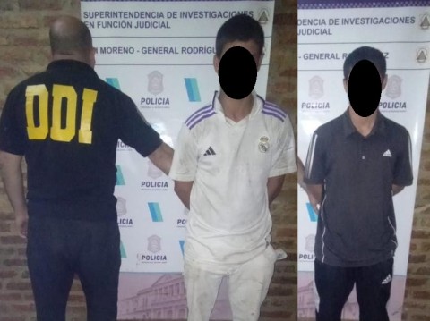 Cayeron dos peligrosos delincuentes tras un operativo de la DDI en Maravilla del Oeste