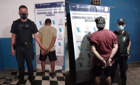 La Policía capturó a dos delincuentes prófugos de la Justicia en el centro y en Malvinas