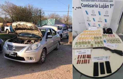 Detuvieron a tres rodriguenses armados con una escopeta en un barrio de Luján