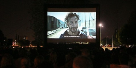 Cine al aire libre en Villa Vengochea