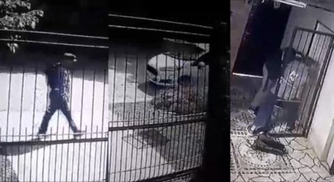 Video: le “campanearon” la casa, le reventaron las puertas y le revolvieron todo