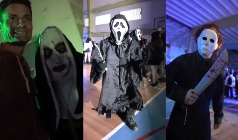 Video: así fue la fiesta de disfraces de terror que el Municipio organizó para jóvenes en el Polideportivo