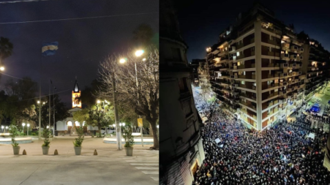 Se suspendió la convocatoria local y el oficialismo marchó hacia el domicilio de Cristina Fernández