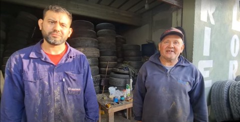 Desvalijaron una gomería de Las Latas y de "yapa" les dejaron una asquerosa sorpresa