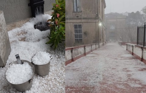 Fotos y videos impactantes del granizo en General Rodríguez: qué problemas generó en la ciudad