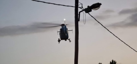Un helicóptero sobrevoló la Ruta 7 y generó misterio en los vecinos