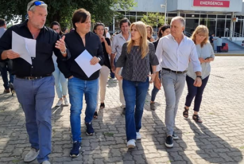 Kubar recorrió el Hospital Vicente López junto a una diputada provincial