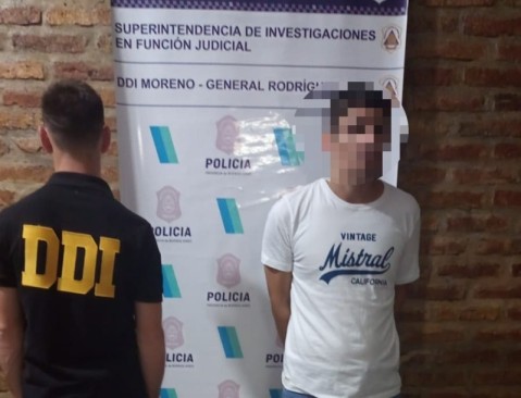 Denuncia falsa por robo de motochorros y aprehensión en el casco urbano