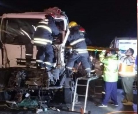 Trascendieron más detalles del choque de camiones en Ruta 6
