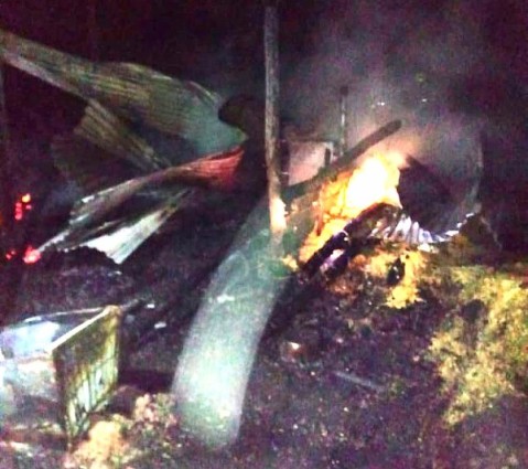 Ardió una caballeriza en Vista Linda: Dos caballos murieron en un voraz incendio y un hombre resultó herido