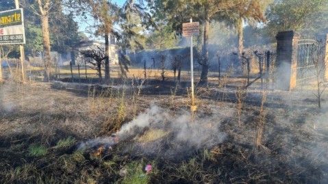 Se desató otro peligroso incendio a la vera de la calle Corrientes