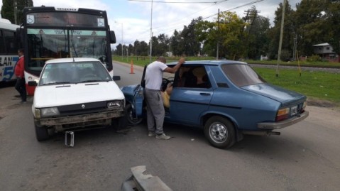 Choque múltiple en Ruta 7 a la altura de Pablo Marín