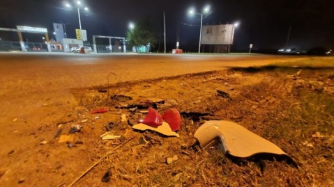 Motociclista grave tras el choque con un patrullero en Ruta 24