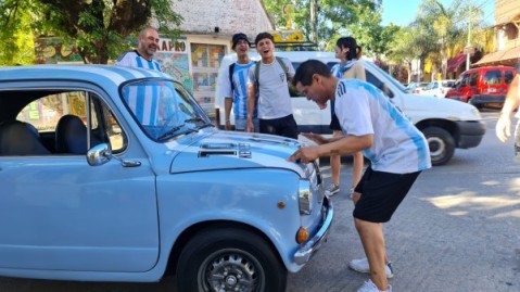 Video: el Fitito de la Selección salió a festejar el título mundial por las calles de General Rodríguez